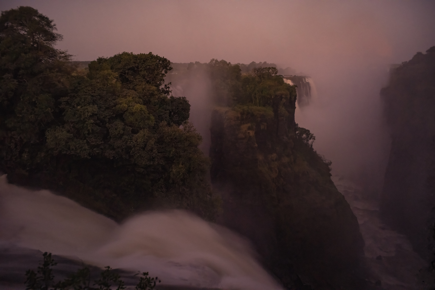 Dusk Victoria Falls